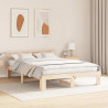 Ramka łóżka Naturalny 160 x 200 cm Lite drewno sosnowe