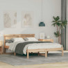 Ramka łóżka Brązowy 120 x 190 cm Lite drewno sosnowe
