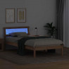 Ramka łóżka Brązowy 90 x 200 cm Lite drewno sosnowe