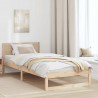 Ramka łóżka Naturalny 90 x 190 cm Lite drewno sosnowe