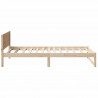 Ramka łóżka Naturalny 90 x 190 cm Lite drewno sosnowe