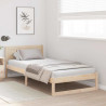 Ramka łóżka Naturalny 75 x 190 cm Lite drewno sosnowe