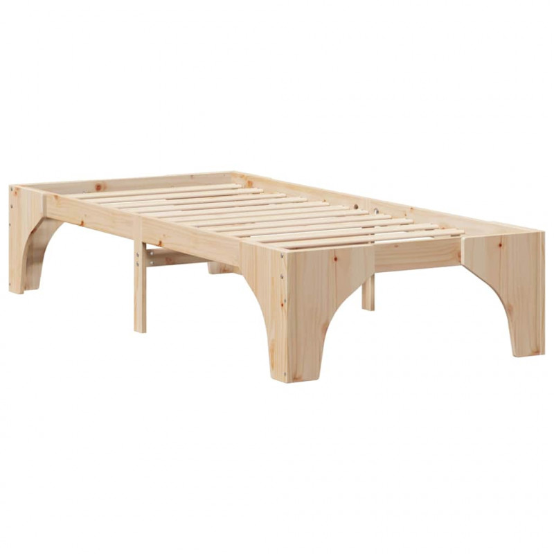 Ramka łóżka Brązowy 80 x 200 cm Lite drewno sosnowe