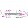 Ramka łóżka Biały 200 x 200 cm Lite drewno sosnowe