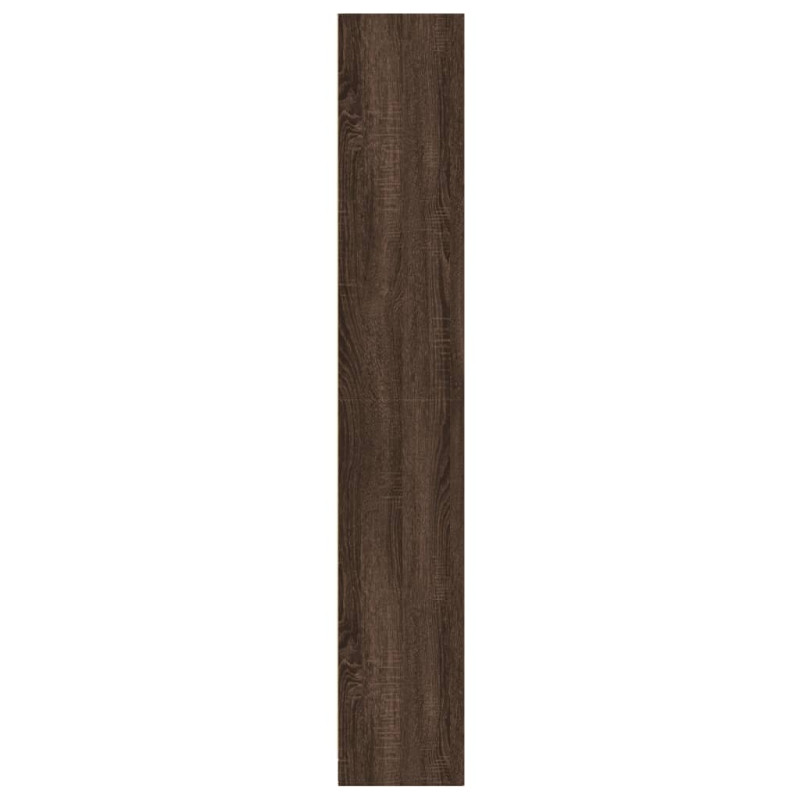 Regał, brązowy dąb, 57x28,5x174 cm, materiał drewnopochodny