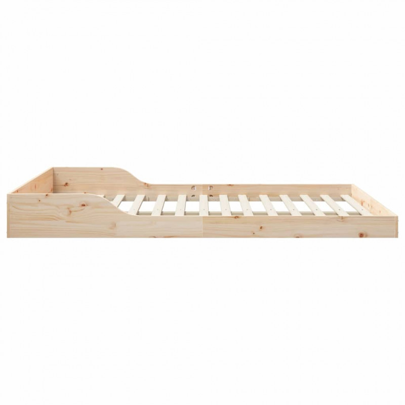 Ramka łóżka Brązowy 150 x 200 cm Lite drewno sosnowe