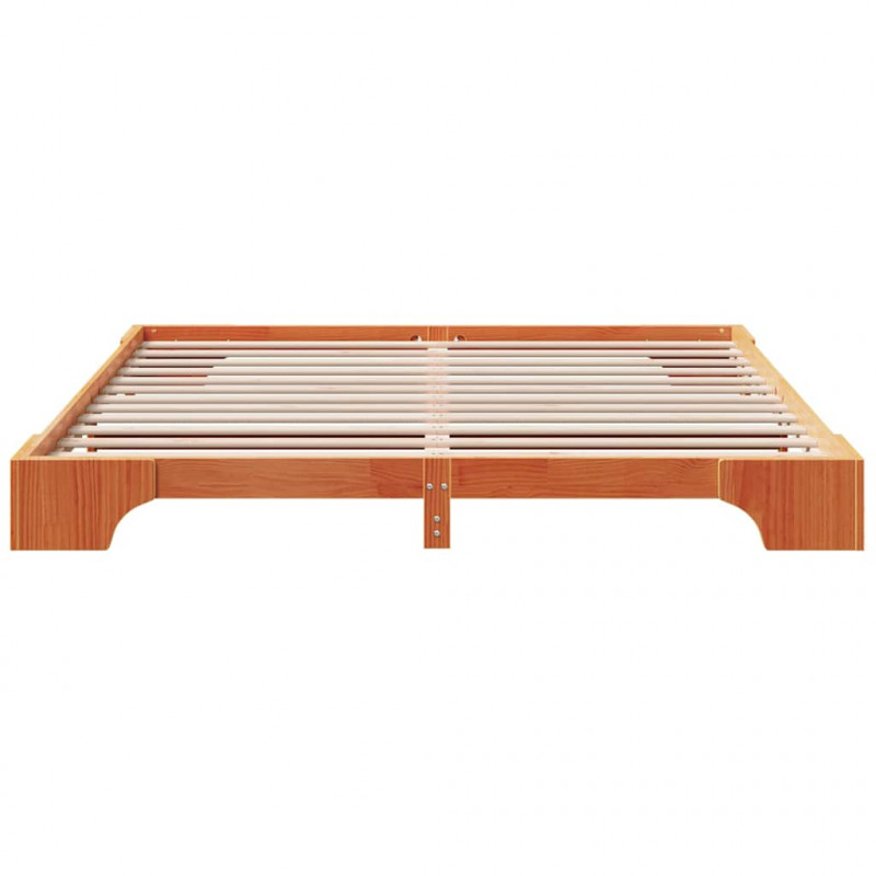 Ramka łóżka Woskowy Brąz 180 x 200 cm Lite drewno sosnowe