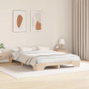 Ramka łóżka Naturalny 160 x 200 cm Lite drewno sosnowe