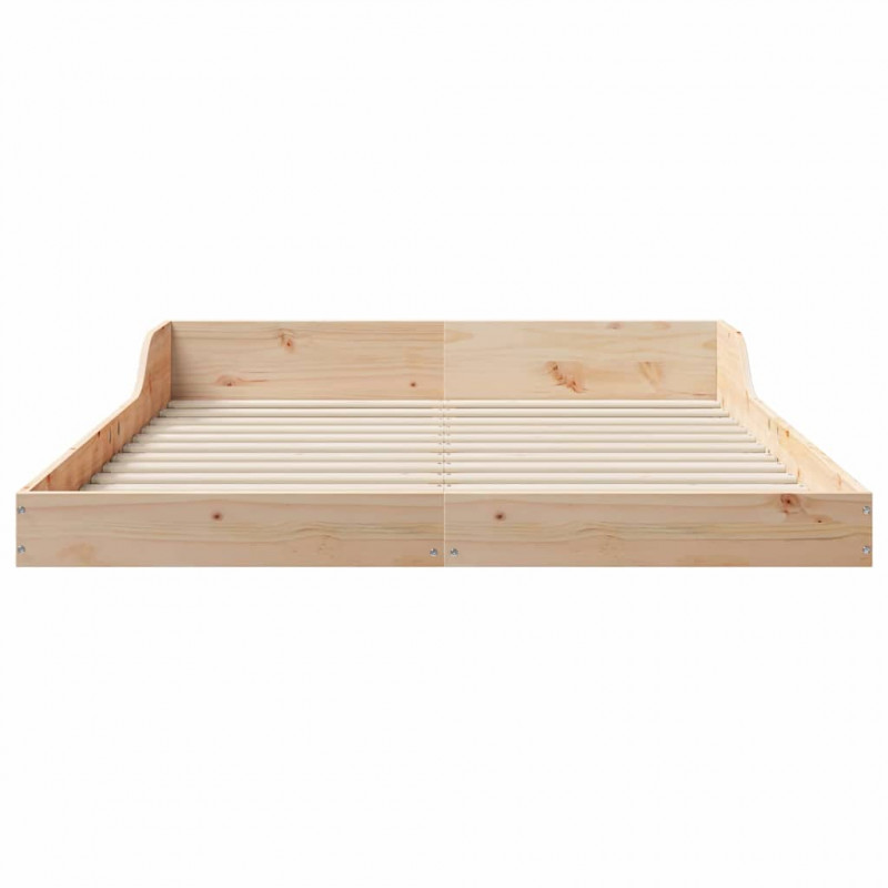 Ramka łóżka Brązowy 120 x 200 cm Lite drewno sosnowe