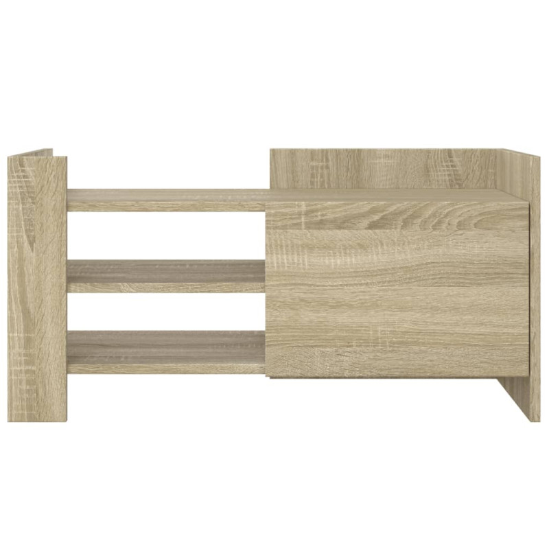 Szafka pod TV, dąb sonoma, 80x35x40 cm, materiał drewnopochodny