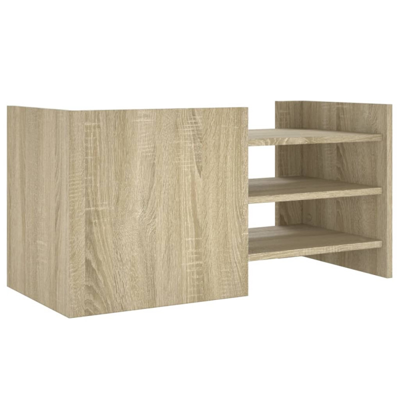 Szafka pod TV, dąb sonoma, 80x35x40 cm, materiał drewnopochodny