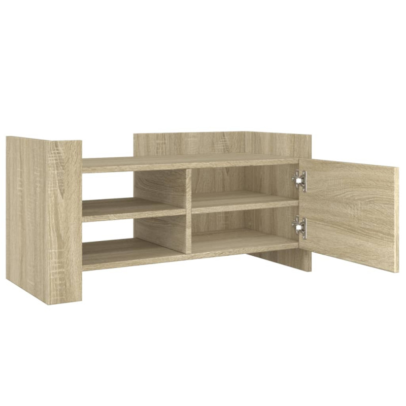 Szafka pod TV, dąb sonoma, 80x35x40 cm, materiał drewnopochodny