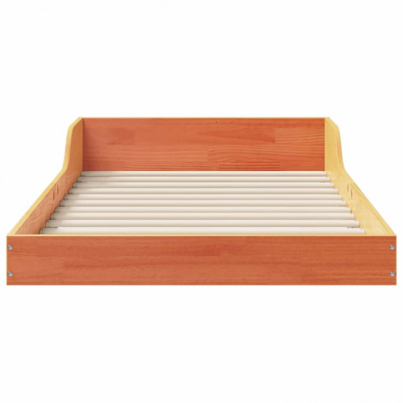 Ramka łóżka Woskowy Brąz 90 x 200 cm Lite drewno sosnowe
