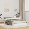 Ramka łóżka Biały 75 x 190 cm Lite drewno sosnowe