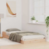 Ramka łóżka Naturalny 100 x 210 cm Lite drewno sosnowe