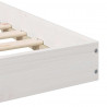 Ramka łóżka Biały 100 x 210 cm Lite drewno sosnowe