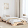 Ramka łóżka Naturalny 75 x 190 cm Lite drewno sosnowe