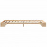 Ramka łóżka Naturalny 75 x 190 cm Lite drewno sosnowe