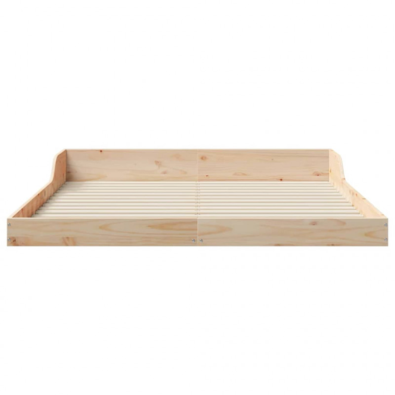 Ramka łóżka Brązowy 160 x 210 cm Lite drewno sosnowe