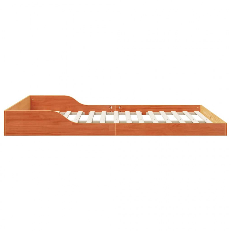 Ramka łóżka Woskowy Brąz 160 x 210 cm Lite drewno sosnowe