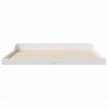 Ramka łóżka Biały 180 x 210 cm Lite drewno sosnowe