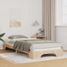 Ramka łóżka Brązowy 100 x 210 cm Lite drewno sosnowe