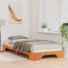 Ramka łóżka Brązowy 100 x 210 cm Lite drewno sosnowe