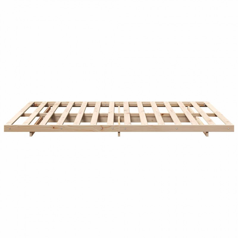 Stelaż łóżkowy Brązowy 150 x 200 cm Lite drewno sosnowe