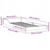Ramka łóżka Naturalny 80 x 220 cm Lite drewno sosnowe