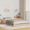 Ramka łóżka Brązowy 100 x 200 cm Lite drewno sosnowe