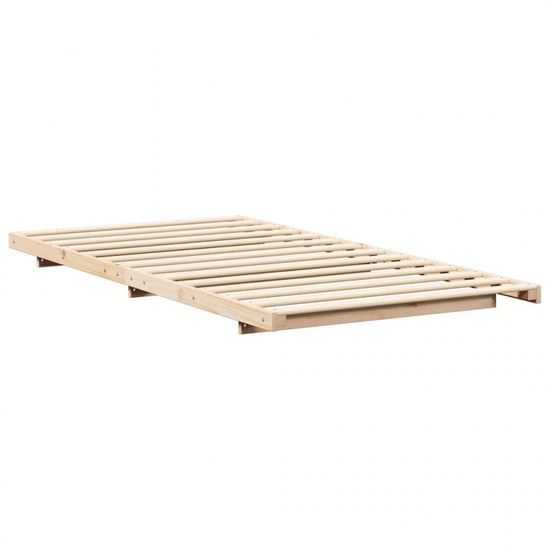 Stelaż łóżkowy Brązowy 80 x 200 cm Lite drewno sosnowe