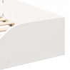 Ramka łóżka Biały 100 x 200 cm Lite drewno sosnowe