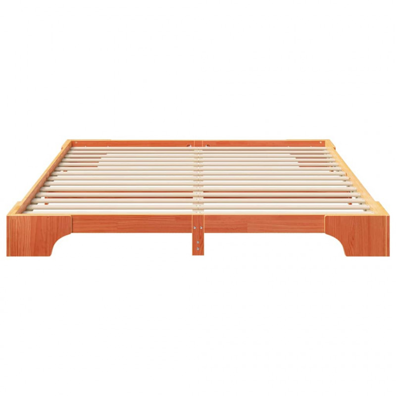 Ramka łóżka Brązowy 180 x 220 cm Lite drewno sosnowe