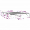 Ramka łóżka Biały 200 x 200 cm Lite drewno sosnowe