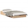Ramka łóżka Brązowy 90 x 190 cm Lite drewno sosnowe