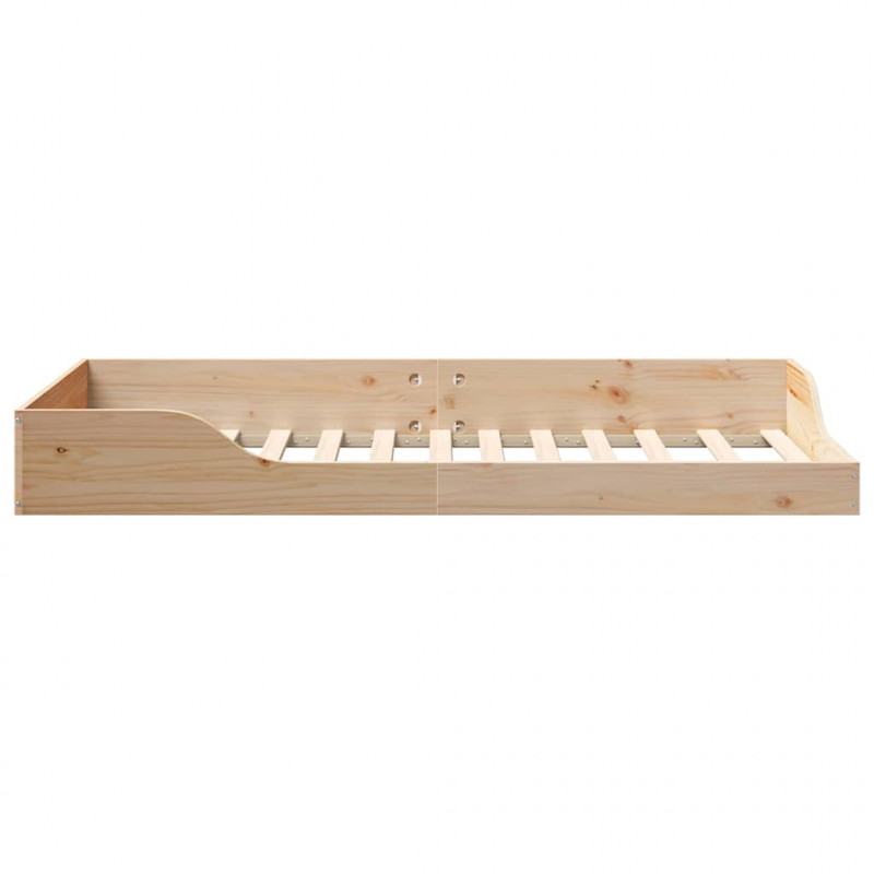 Ramka łóżka Brązowy 90 x 190 cm Lite drewno sosnowe
