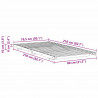 Stelaż łóżkowy Woskowy brąz 80 x 210 cm Lite drewno sosnowe