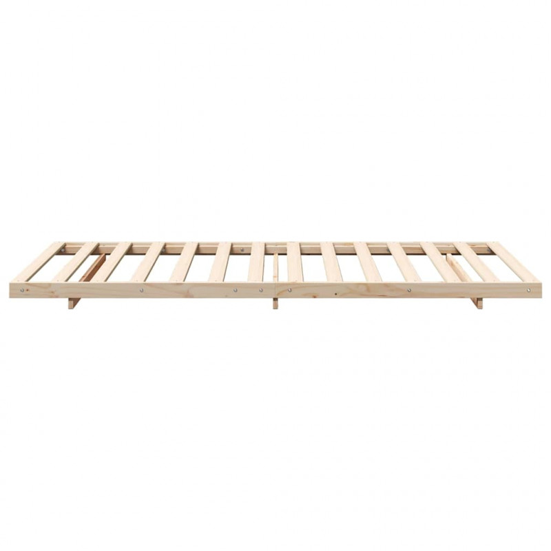 Stelaż łóżkowy Brązowy 90 x 210 cm Lite drewno sosnowe