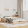Ramka łóżka Brązowy 100 x 210 cm Lite drewno sosnowe