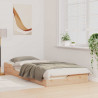 Ramka łóżka Brązowy 100 x 210 cm Lite drewno sosnowe