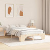 Ramka łóżka Naturalny 135 x 190 cm Lite drewno sosnowe