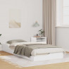Ramka łóżka Biały 90 x 220 cm Lite drewno sosnowe