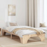 Ramka łóżka Naturalny 80 x 200 cm Lite drewno sosnowe