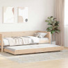 Ramka łóżka Naturalny 75 x 190 cm Lite drewno sosnowe