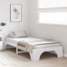 Ramka łóżka Biały 90 x 190 cm Lite drewno sosnowe