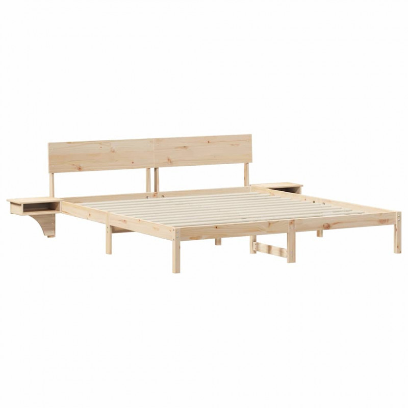 Ramka łóżka Brązowy 180 x 200 cm Lite drewno sosnowe