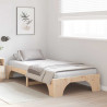 Ramka łóżka Naturalny 75 x 190 cm Lite drewno sosnowe
