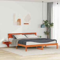Ramka łóżka Woskowy Brąz 180 x 200 cm Lite drewno sosnowe