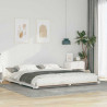 Stelaż łóżkowy Biały 200 x 220 cm Lite drewno sosnowe