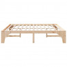 Ramka łóżka Brązowy 200 x 200 cm Lite drewno sosnowe